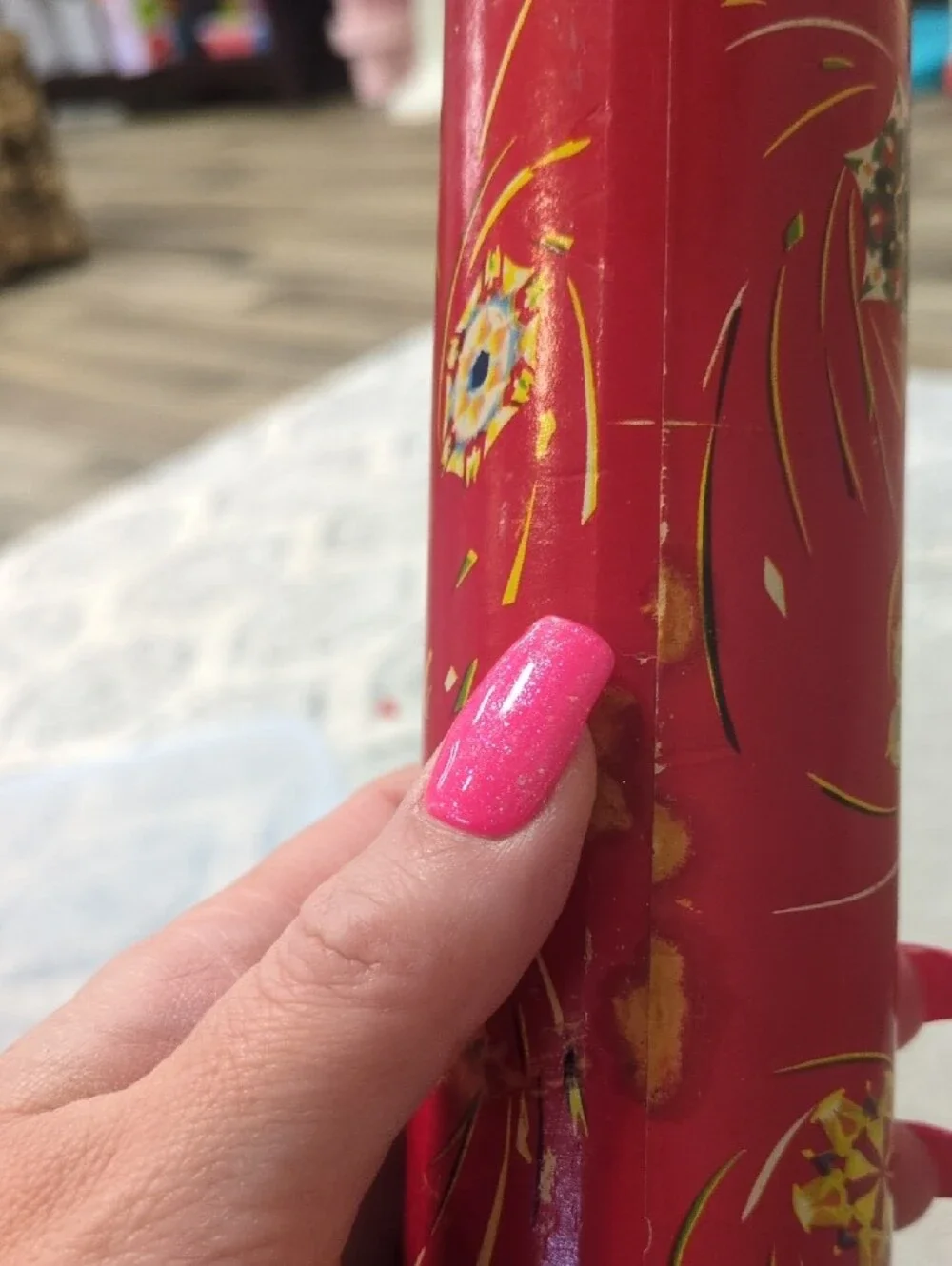 Steven Red and Navy Vintage Kaleidoscope Party Favor